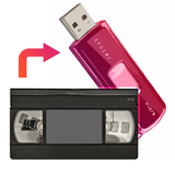 Transfer Camcorder, Mini DV, Hi8, VHS, VHS-C, VHS-S, Video 8 to Digital USB Stick